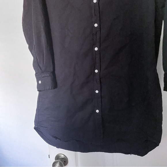 Frank & Eileen Dress Mary Shirt Button-Down Mini Distressed Black S EUC - Picture 3 of 7